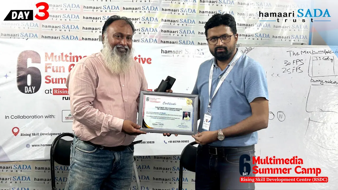 Read more about the article 3rd day of the Multimedia Summer Camp at RSDC featured AK Ranjit on Photography & Cinematography