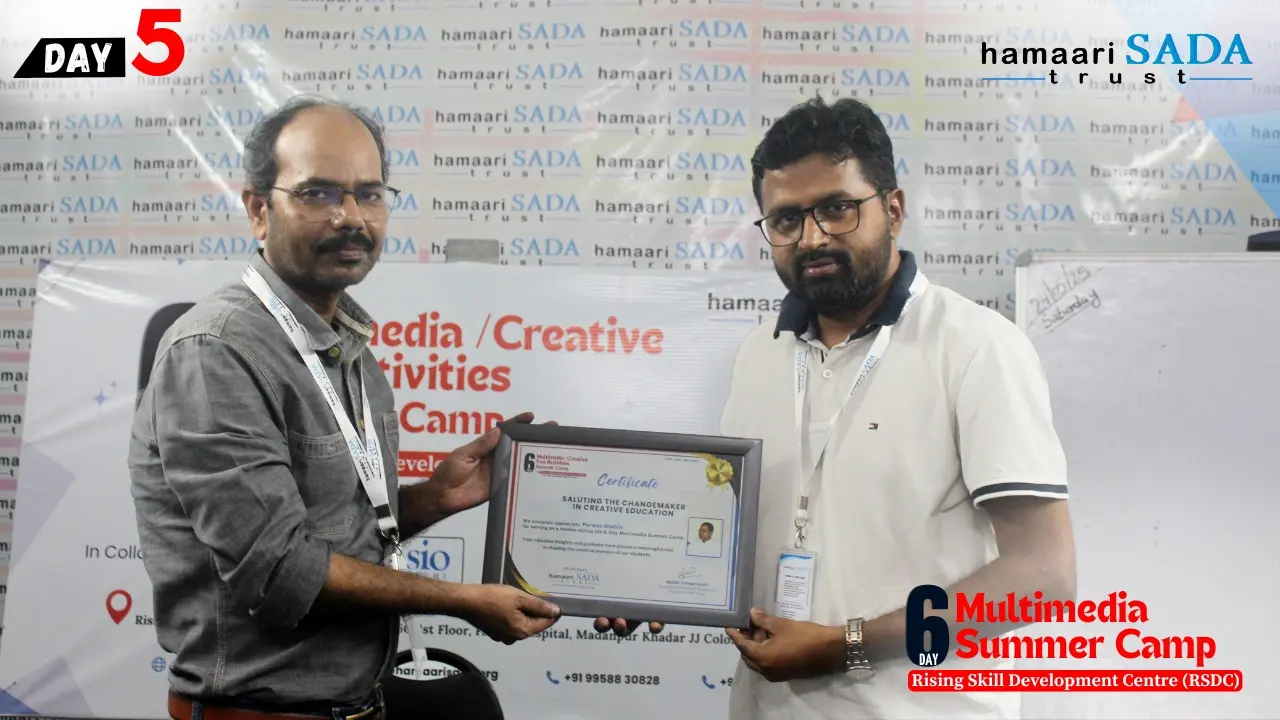 Read more about the article 5th day of the Multimedia Summer Camp at RSDC featured Parwez Shahin on Photography & Cinematography