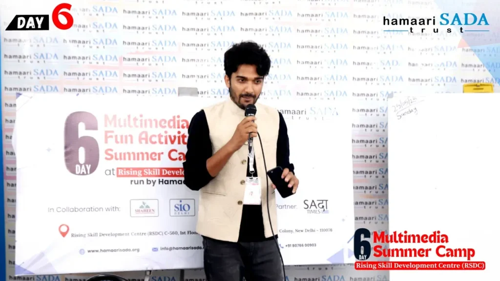 6th day of the Multimedia Summer Camp at RSDC featured Sakib Mazeed on Social Media Management