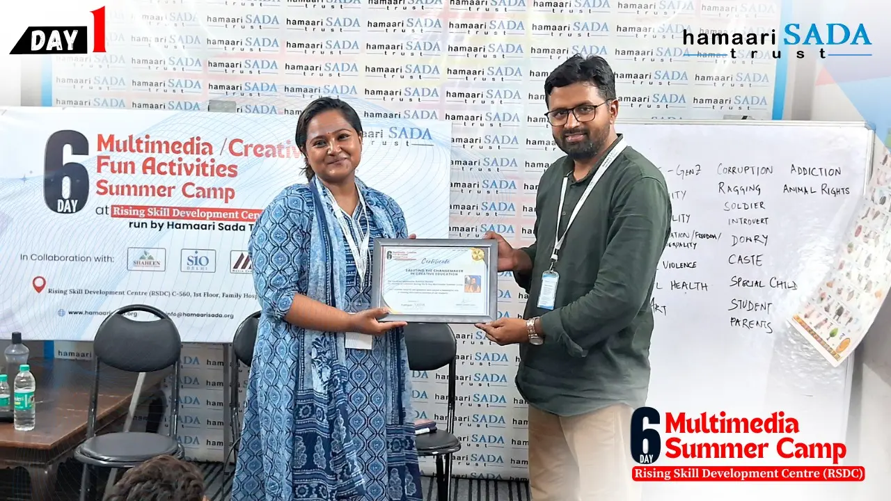 Read more about the article 1st day multimedia summer camp speaker Asmita Nandy at rising skill development centre rsdc