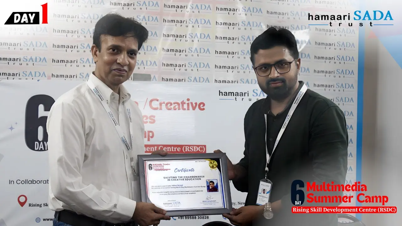 Read more about the article 1st day multimedia summer camp speaker Athar Saeed at rising skill development centre rsdc