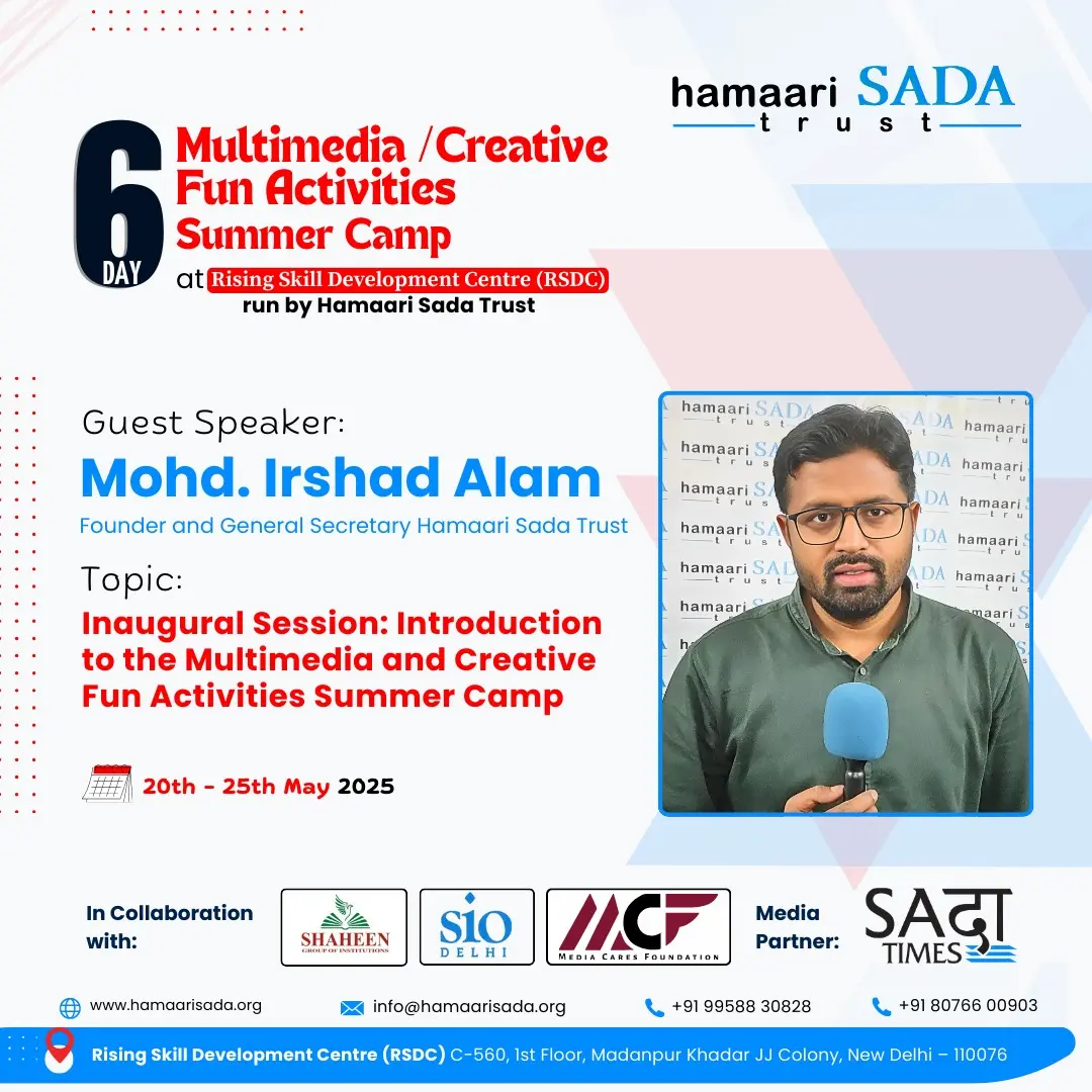 Mohd. Irshad Alam, Founder, Hamaari Sada Trust