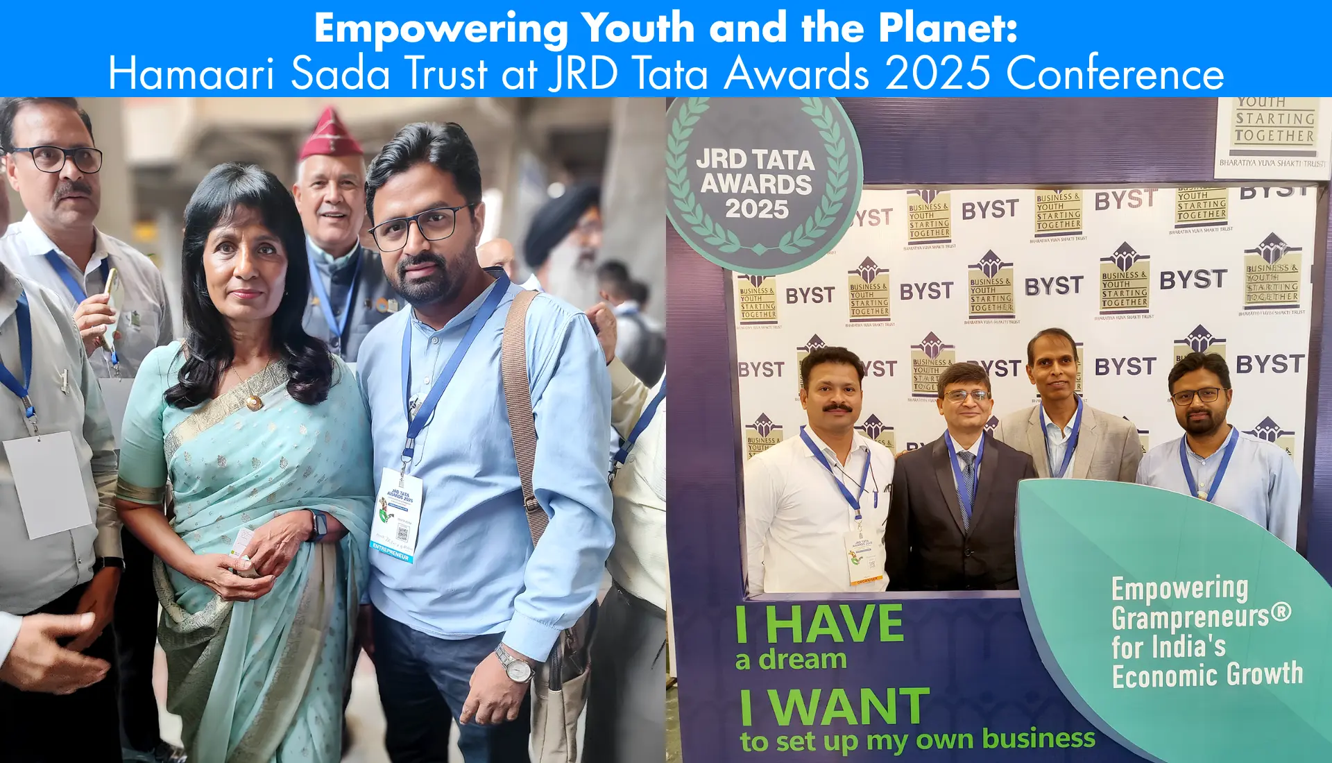 You are currently viewing Empowering Youth and the Planet: Hamaari Sada Trust at JRD Tata Awards 2025 Conference