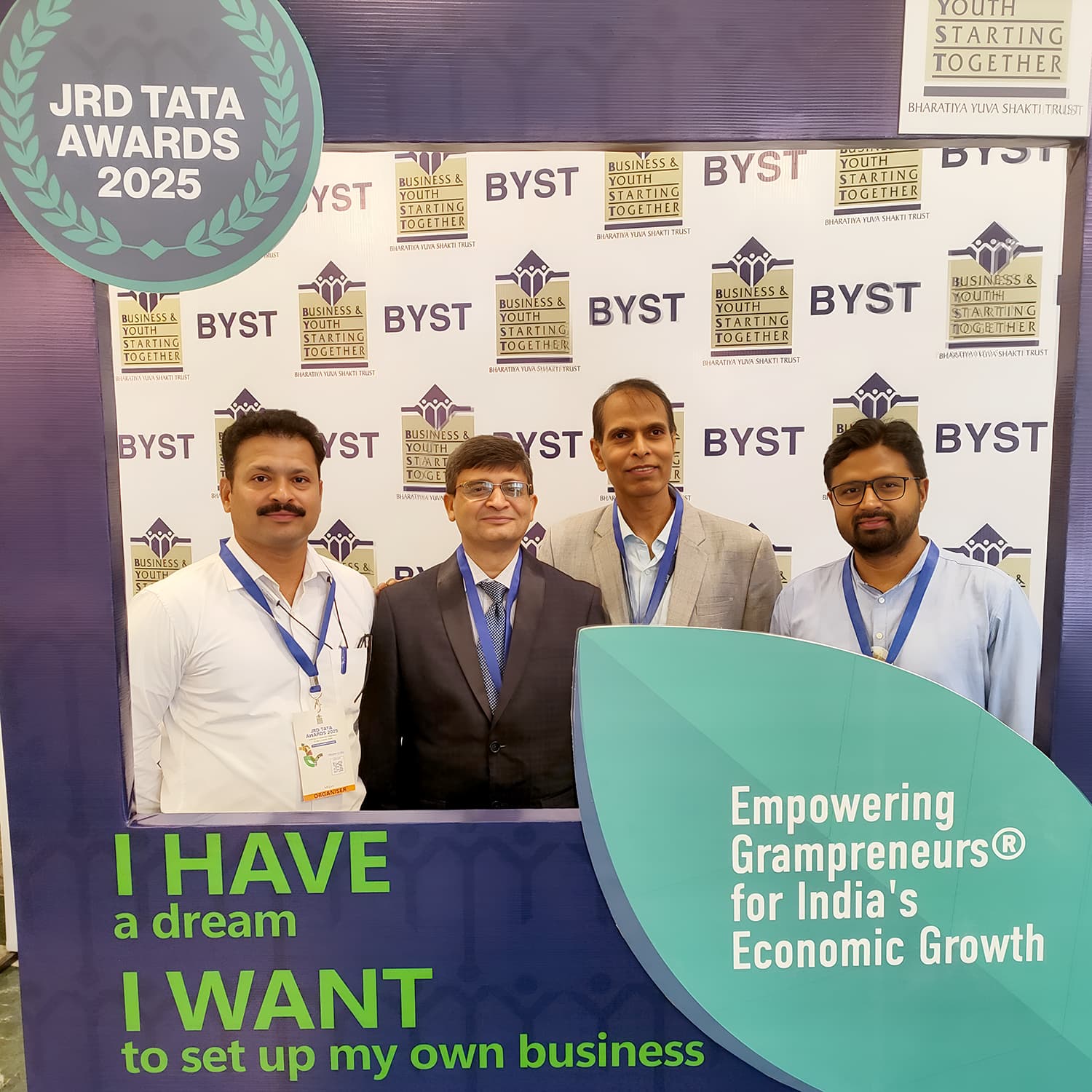 Mohd. Irshad Alam Founder Hamaari Sada Trust at JRD TATA Awards 2025 BYST-13
