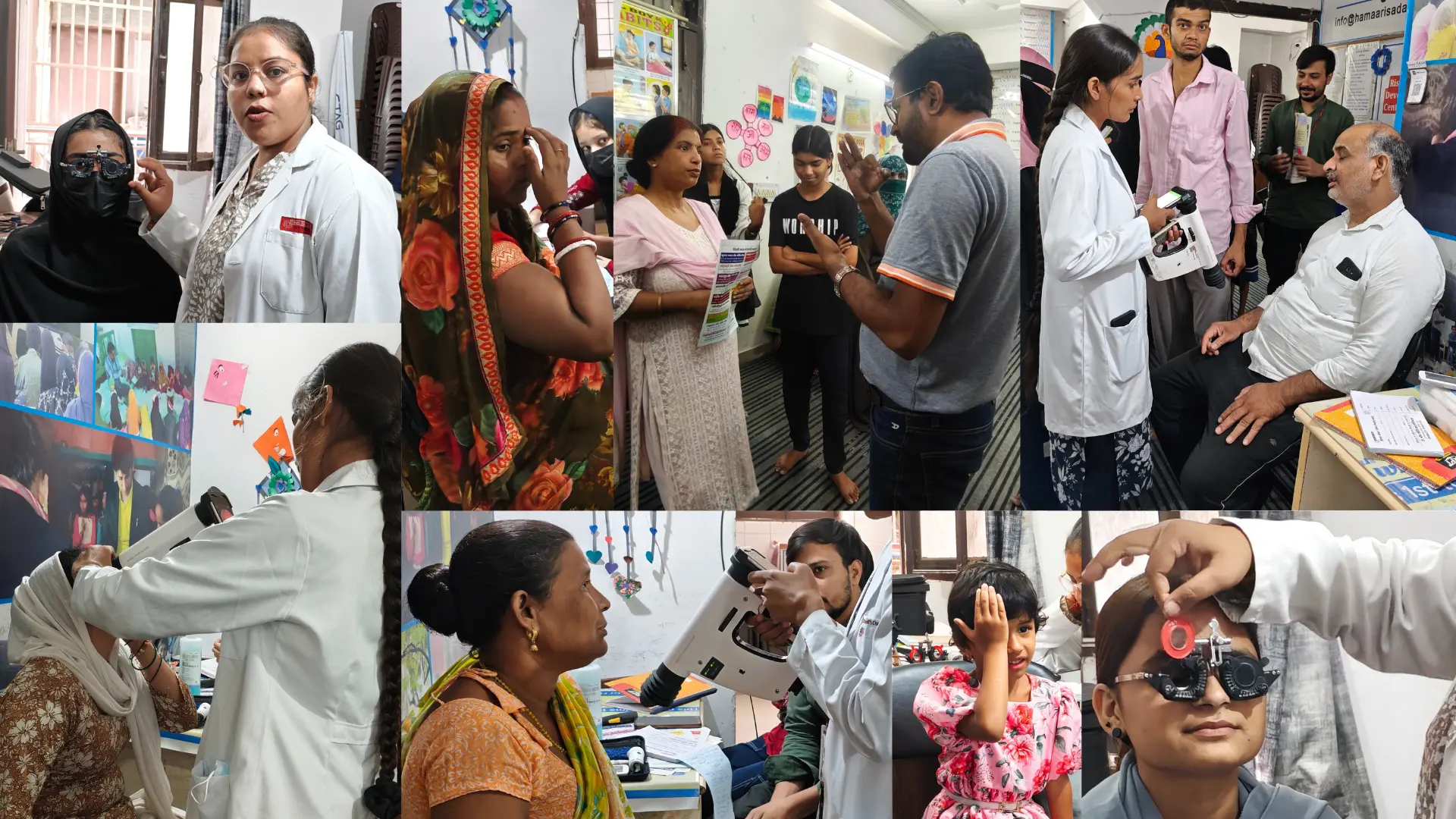 Free Eye Care Camp Organised by Hamaari Sada Trust in Collaboration with Dr. Shroff’s Eye Hospital