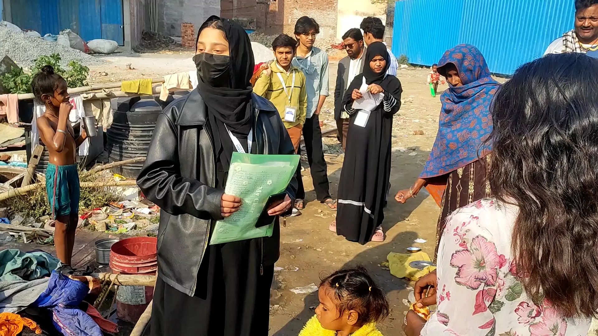 Blanket Distribution: Media Trainees of Hamaari Sada Trust Lead Drive with Society for Bright Future